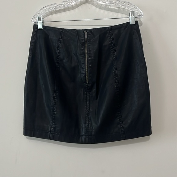 Free People Faux Leather Skirt - Picture 2 of 6